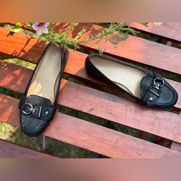 Coach Turn Lock Accented Genuine Leather Loafers SZ US 7B - Picture 7 of 14